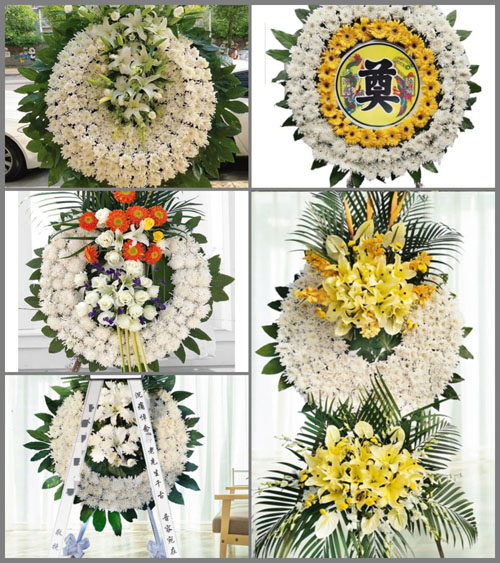 福建漳州平和县九峰镇复兴村花圈速递